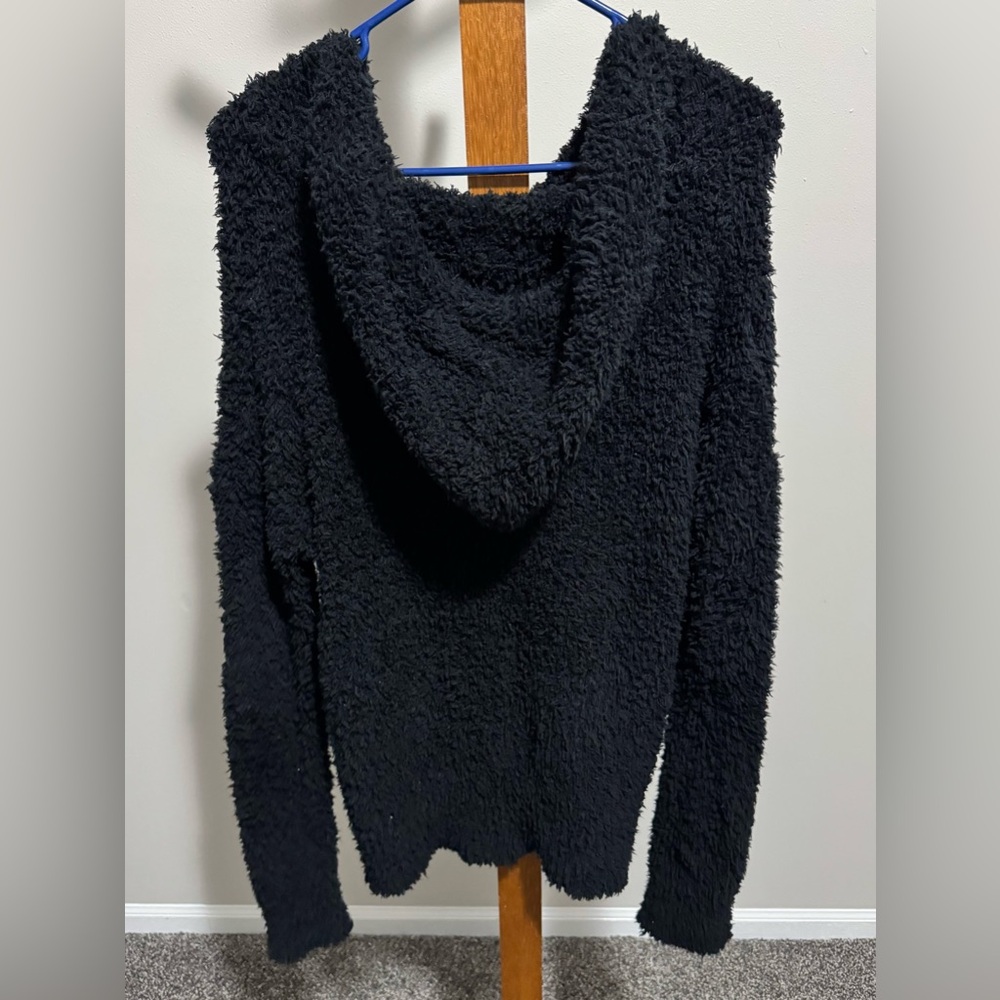 POL Women’s Sherpa Fuzzy Soft Knit Hoodie Size M NWT - Picture 6 of 8